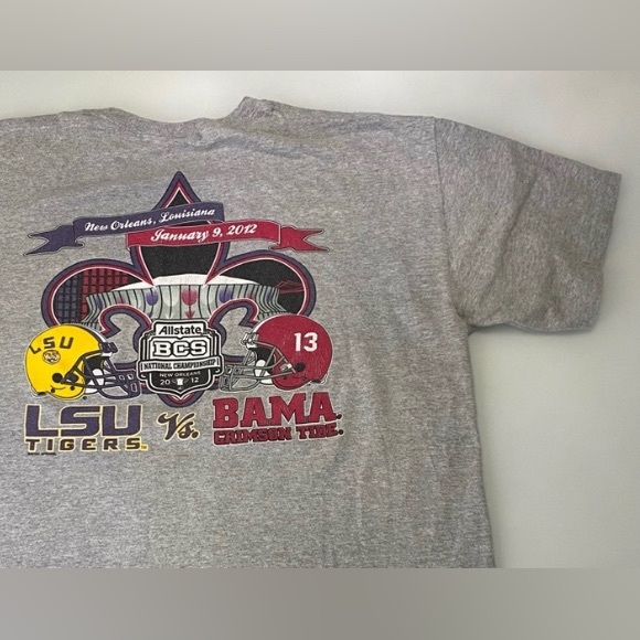 Bama / LSU Bowl Game T-Shirt, University of Alabama Crimson Tide, Tigers Vintage - Picture 3 of 10